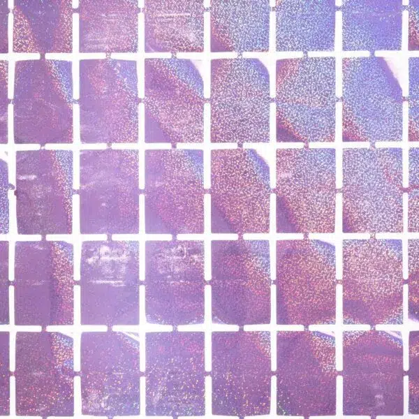 Cortina Foil de cuadros lila