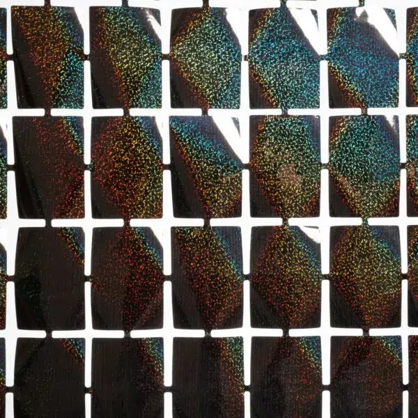 Cortina Foil de cuadros negro